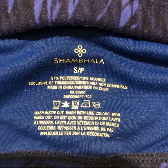 Shambhala Sports Bra Womens size Small Blue and Black colors - Picture 9 of 9